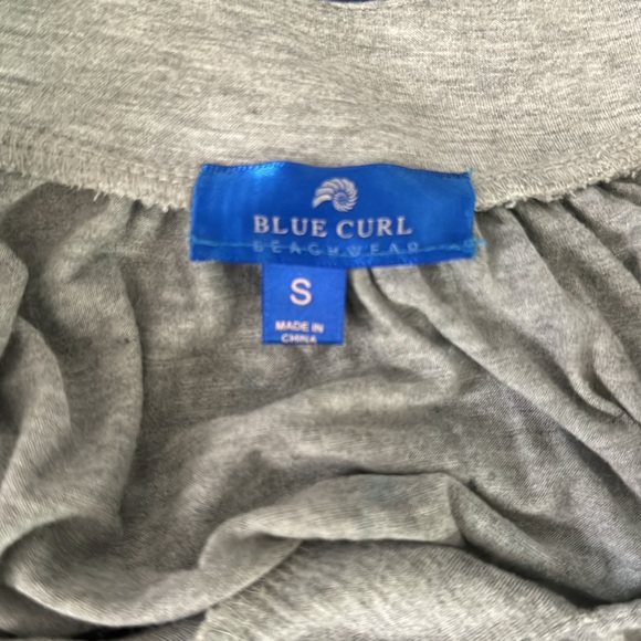 Blue Curl Beach Wear Size Small Blue & Gray Swim Coverup Beach Lounge Dress Soft - Picture 8 of 9